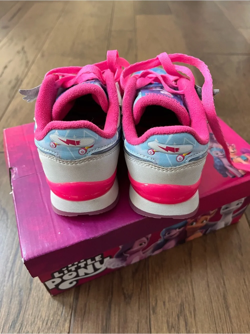 Reebok My Little Pony Zipp Kids Pink and Blue Sneakers - size 11